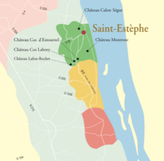 Mapa de Saint-Estèphe